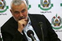 Hamasledaren Ismail Haniyeh, som prisade ordföranden för den kontroversiella Palestinakonferensen i Malmö.