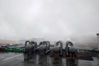 Ångan bolmar runt kraftverket i Hellisheidi, där Islands geotermiska energi tas tillvara.