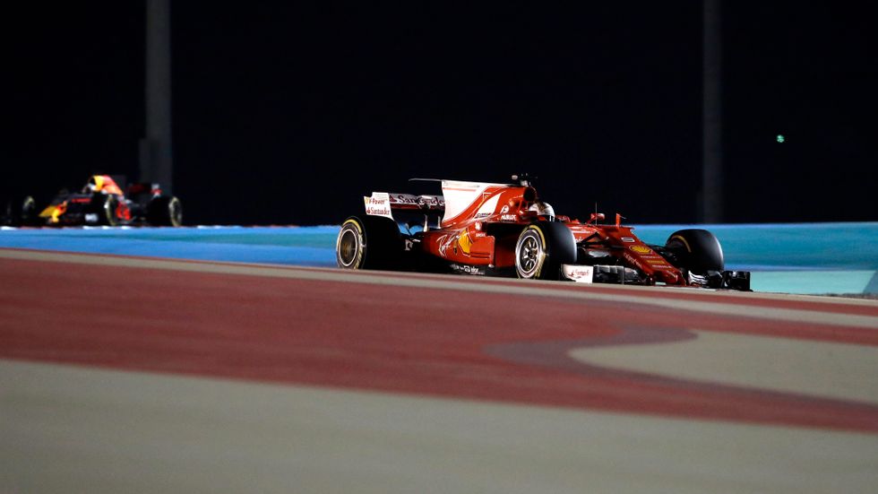 Sebastian Vettel vann i Bahrain.