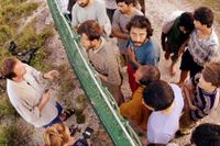 Bild från flyktinglägret i Nauru från 2001. Sedan dess har det varit mycket svårt för utländska journalister att ta sig in.