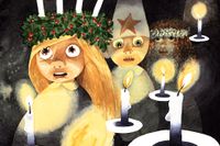 ”Lilla barnkammarboken” är en av julböckerna som recenseras. Illustration: Filippa Widlund