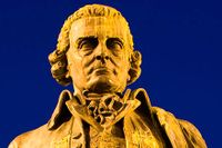 Staty över Adam Smith (1723–1790) i Edinburgh.