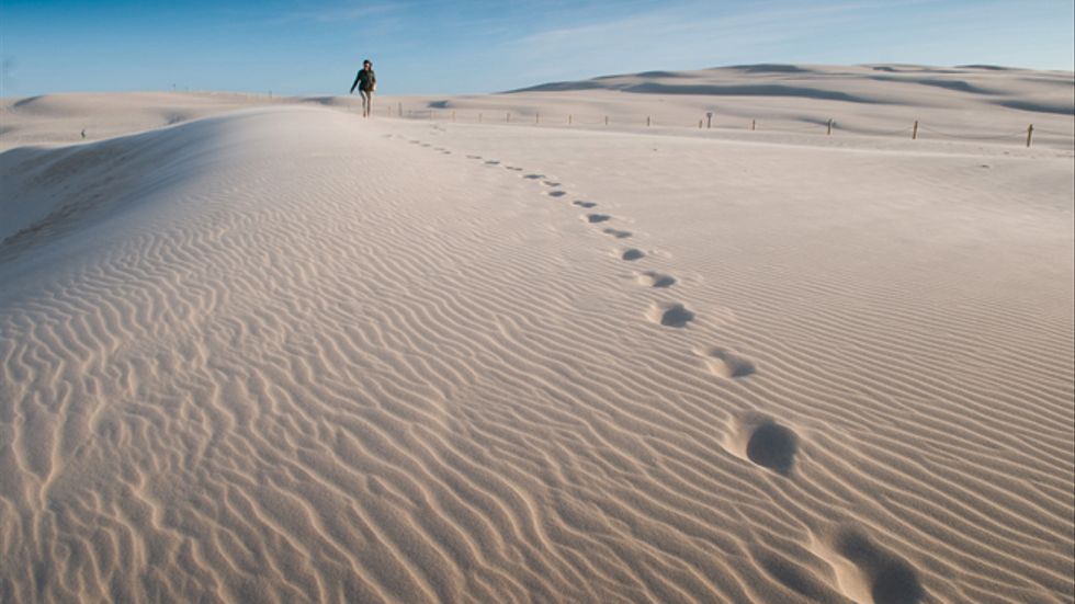 Att de de skiftande sanddynerna i Leba är en märklig upplevelse.