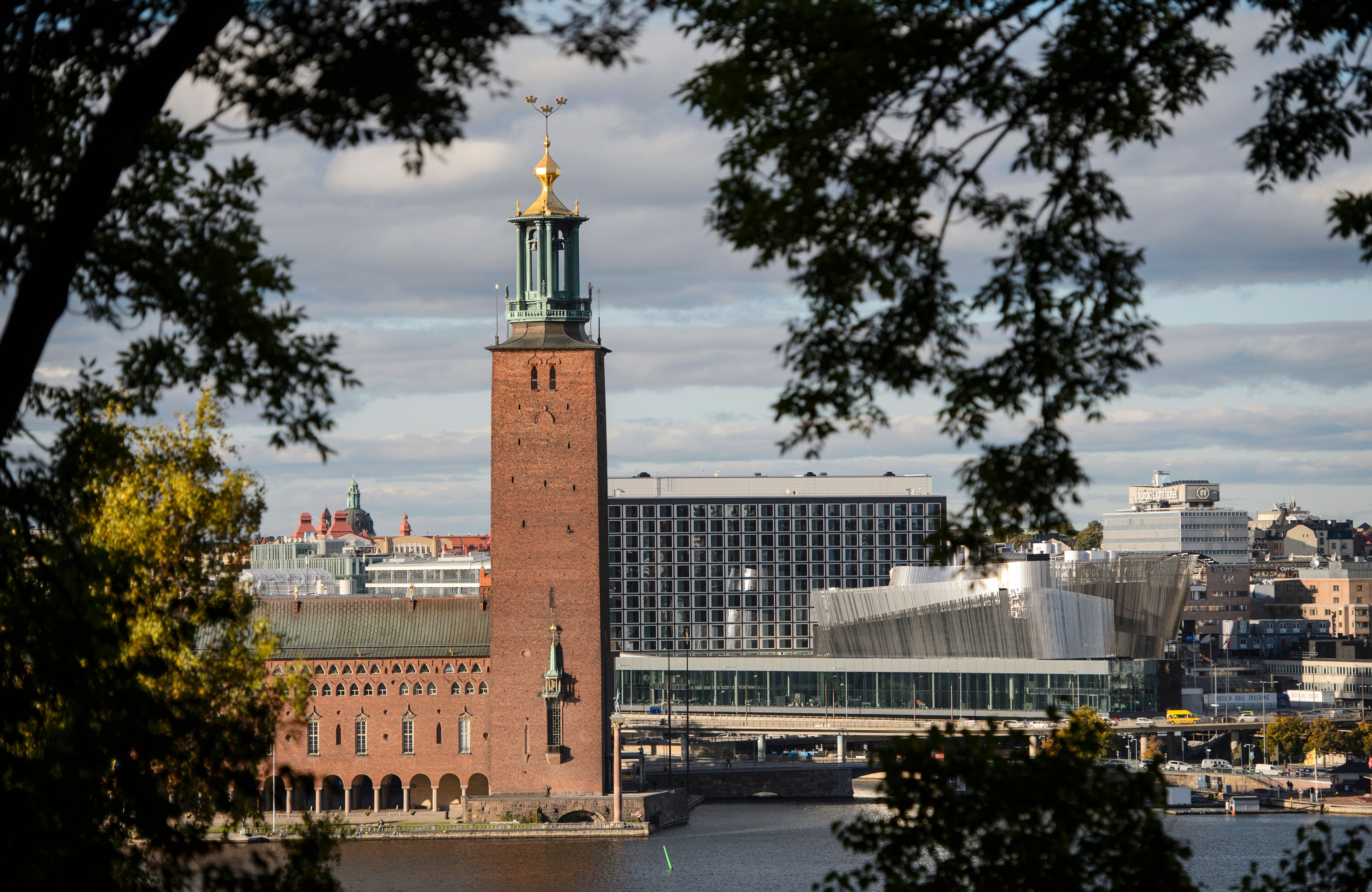 En vy över centrala Stockholm, från oktober 2015.