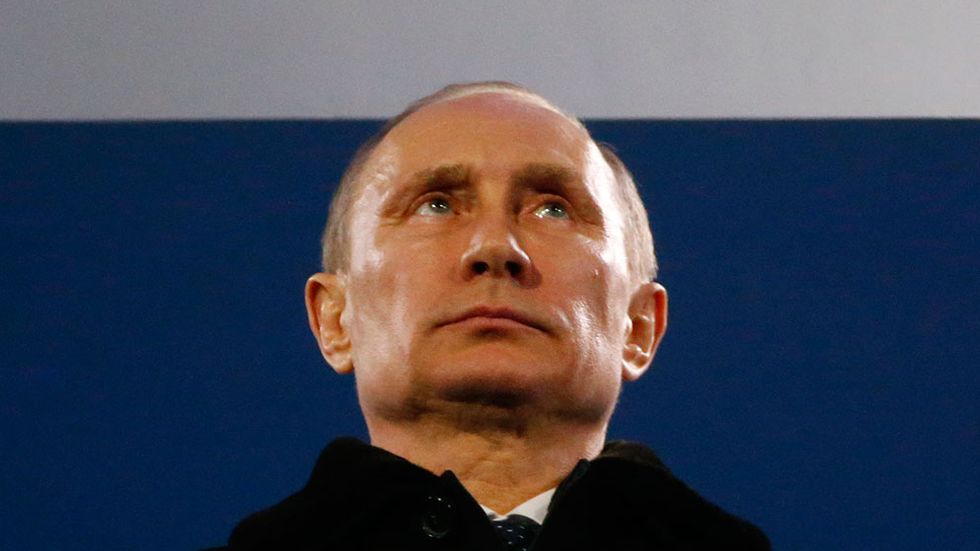 Vladimir Putin under invigningen av Paralympics i Sotji, fredagen den 7 mars.