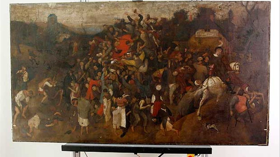 En tidigare okänd målning av Pieter Bruegelhar upptäckts i Spanien-