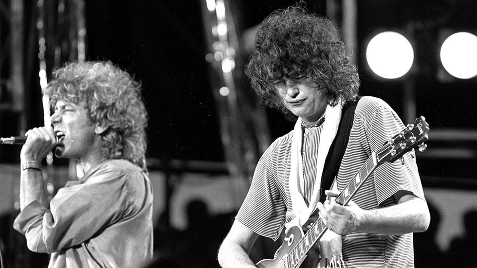 Robert Plant och Jimmy Page från Led Zeppelin.