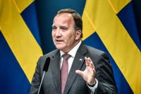 Statsminister Stefan Löfven (S) höll pressträff efter det under torsdagen stod klart en majoritet i riksdagen kräver misstroendeomröstning.