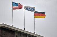 Fords fabrik i Köln i Tyskland ska förberedas för att börja producera elbilar. Arkivbild.