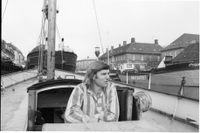 Författaren och äventyraren Troels Kløvedal ombord på Nordkaperen den 14 november 1979. Arkivbild.