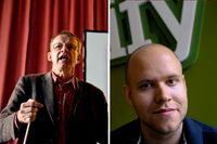 Hans Rosling och Spotify-vd:n Daniel Ek.