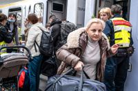 Ett stort antal flyktingar från Ukraina anlände till flera tyska tågstationer under krigets inledning.