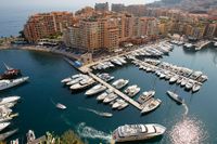 Hamnen i Monaco.