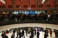 Många resenärer väntade under onsdagskvällen utan information på Stockholms centralstation.