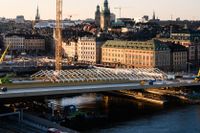 Nya Slussenbron på Slussen i Stockholm