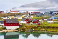 Narsaq, Grönland, har hamnat i fokus den senaste tiden. 