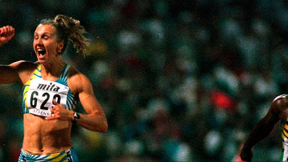 Ludmila Enqquist tar VM-guld 1997.