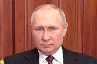 Vladimir Putin höll tal till nationen den 24 februari.