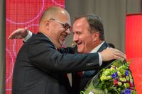 LO:s ordförande Karl-Petter Thorwaldsson och statsminister Stefan Löfven på LO:s kongress i Stockholm i juni i år.