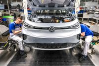 Volkswagens nya elbilsfabrik i Zwickau.