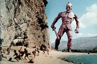 Den mytologiska ­Talos, ”världens ­första robot”, i filmen ”Jason and the Argonauts” från 1963. 