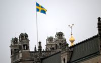 En bild på taket på Rosenbad i Stockholm. Timbro presenterar en rapport på måndagen om förslaget till ändrad grundlag.  