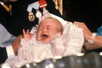 Prinsessan Madeleines dop i Slottskyrkan 31 den augusti 1982 i Stockholm.