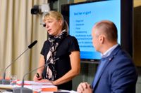 Lagmannen Gudrun Antemar och justitieminister Morgan Johansson presenterar utredningen.