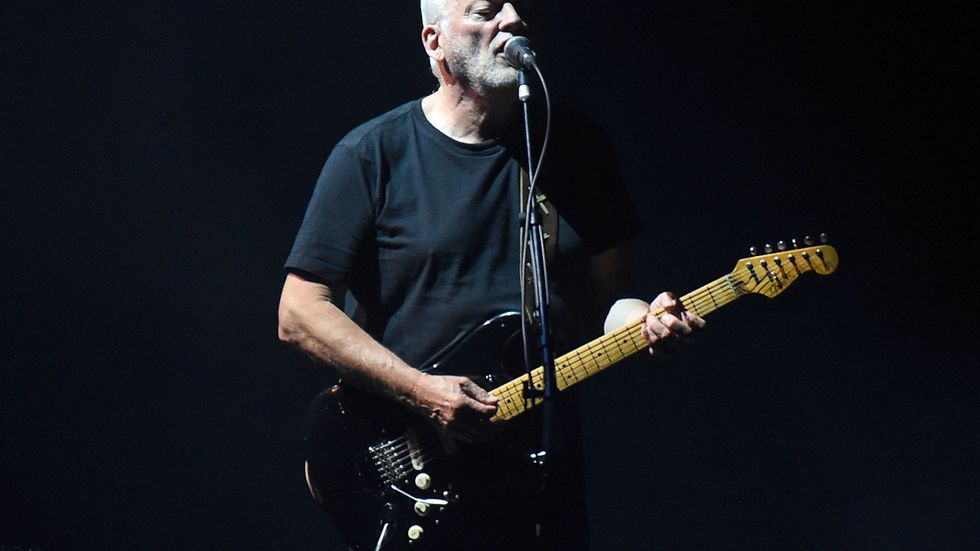 David Gilmour i Pink Floyd. Arkivbild.