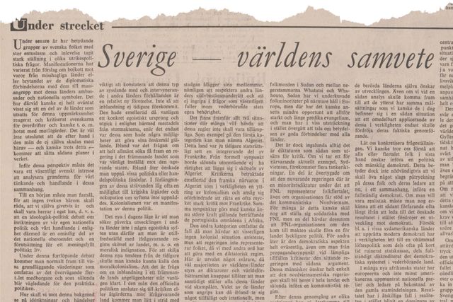 Denna artikel var införd i SvD den 6 mars 1968.