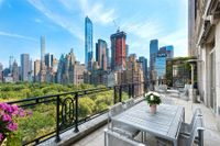 Utsikten från ett av terrassen till Stings bostad vid Central Park. Lyxlägenheten ligger ute till försäljning för drygt 500 miljoner svenska kronor.