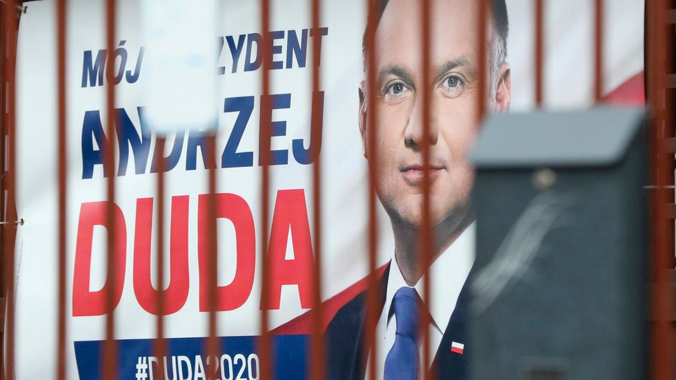 Bild från i onsdags då beskedet kom att det polska presidentvalet skjuts på obestämd framtid.