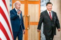 USA:s president Joe Biden och Kinas president Xi Jinping i Bali 2022.