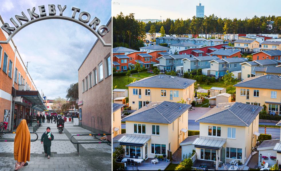 Skilda världar? Rinkeby (t v) och Ursvik [t h).