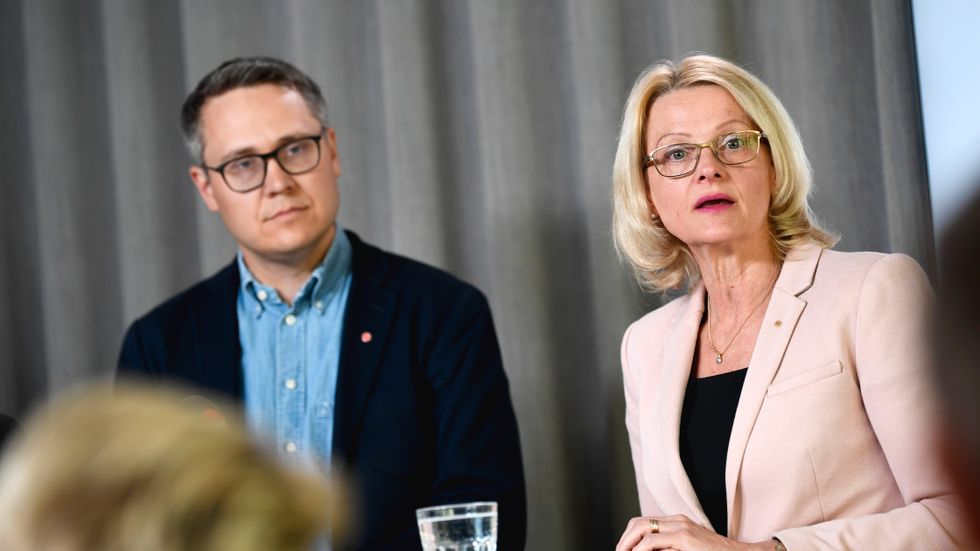 De socialdemokratiska EU-parlamentarikerna Johan Danielsson och Heléne Fritzon.