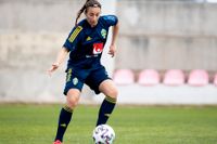 Rosa Kafaji fick chansen i landslaget i februari. Nu låg hon bakom AIK:s mål mot Växjö.