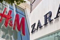En H&M-butik i Salt Lake City, USA och en Zara-butik i Chengdu, Kina.