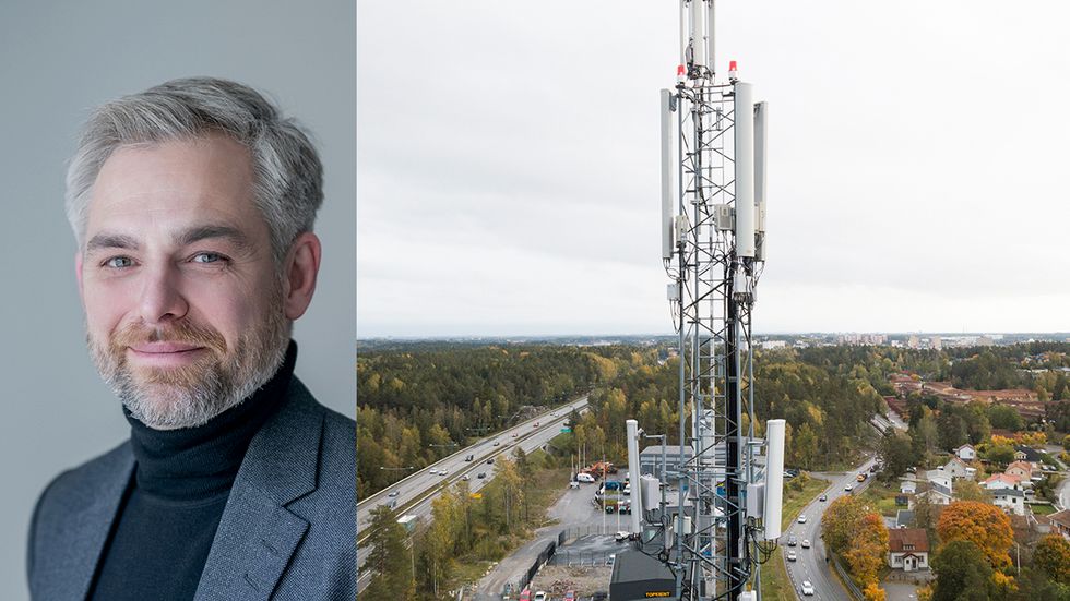 Sverige har moderna telekomnät i toppklass med fiber, 4G och 5G, skriver artikelförfattaren. 