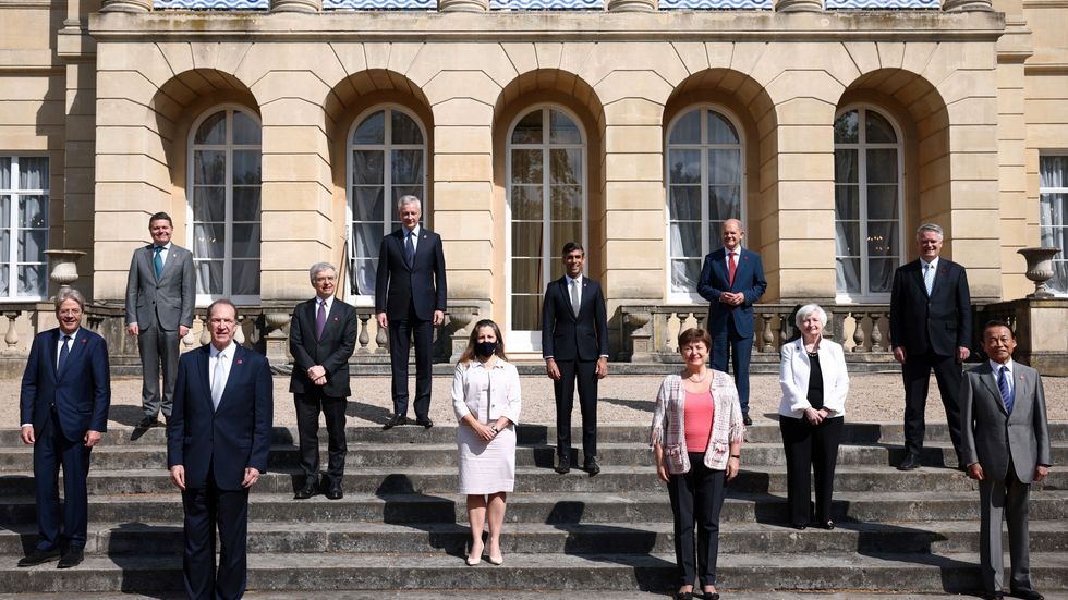 Västvärldens tungviktare i G7 har under det brittiska ordförandeskapet enats om en miniminivå på global bolagsskatt och ett nytt system för att allokera mer beskattning till länder där konsumtionen sker i stället för där huvudkontor, forskning och utveckling ligger. Arkivbild