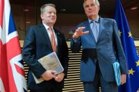 David Frost för Storbritannien och Michel Barnier för EU är chefsförhandlare i samtalen om framtida samarbeten mellan Bryssel och London. Arkivfoto.