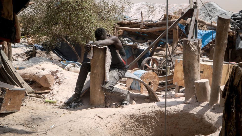 En guldgruva i Bouda, Burkina Faso. Arkivbild.