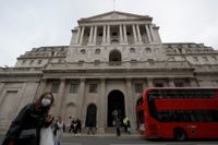 Bank of England lämnar som väntat styrräntan och stödköpen på oförändrade nivåer på årets sista penningpolitiska möte. Arkivbild