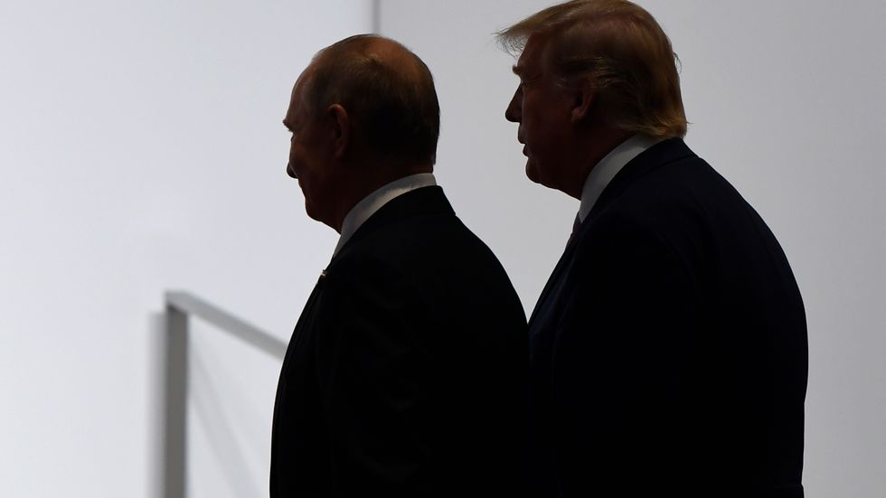 Vladimir Putin och Donald Trump. 
