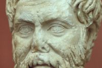 Pyrrhon från Elis (ca 360-272 f Kr) brukar räknas som skepticismens förste företrädare.