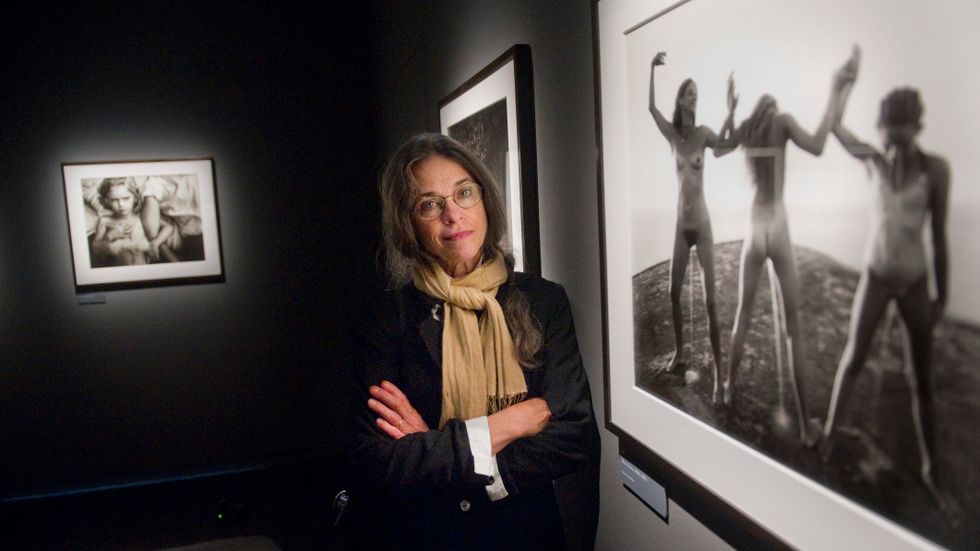Sally Mann när hon ställde ut på Fotografiska i Stockholm med utställningen ”A matter of time”, 2012.