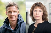 Martin Tiveus och Ulrika Eriksson, koncernchef och vd på Attendo. 