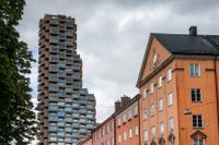 Norra tornen vid Torsplan i Stockholm. 