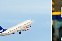 Ett av SAS Boeing 737-800 startar från Arlanda. SAS operativa direktör Flemming Jensen medger att det funnits tillfällen då SAS varit tvunget att ställa in flygningar på grund av personalbrist.