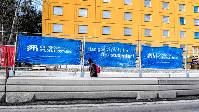 Trycket på studentbostäder är högt i Stockholm.