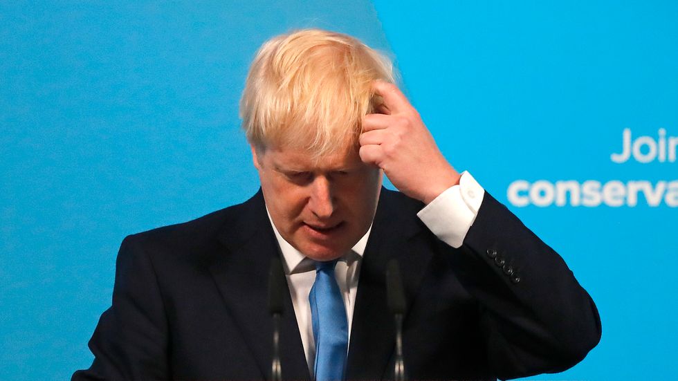 Boris Johnson talar efter att partiet tillkännagivit att han vann omröstningen med 92 953 av 159 320 röster.